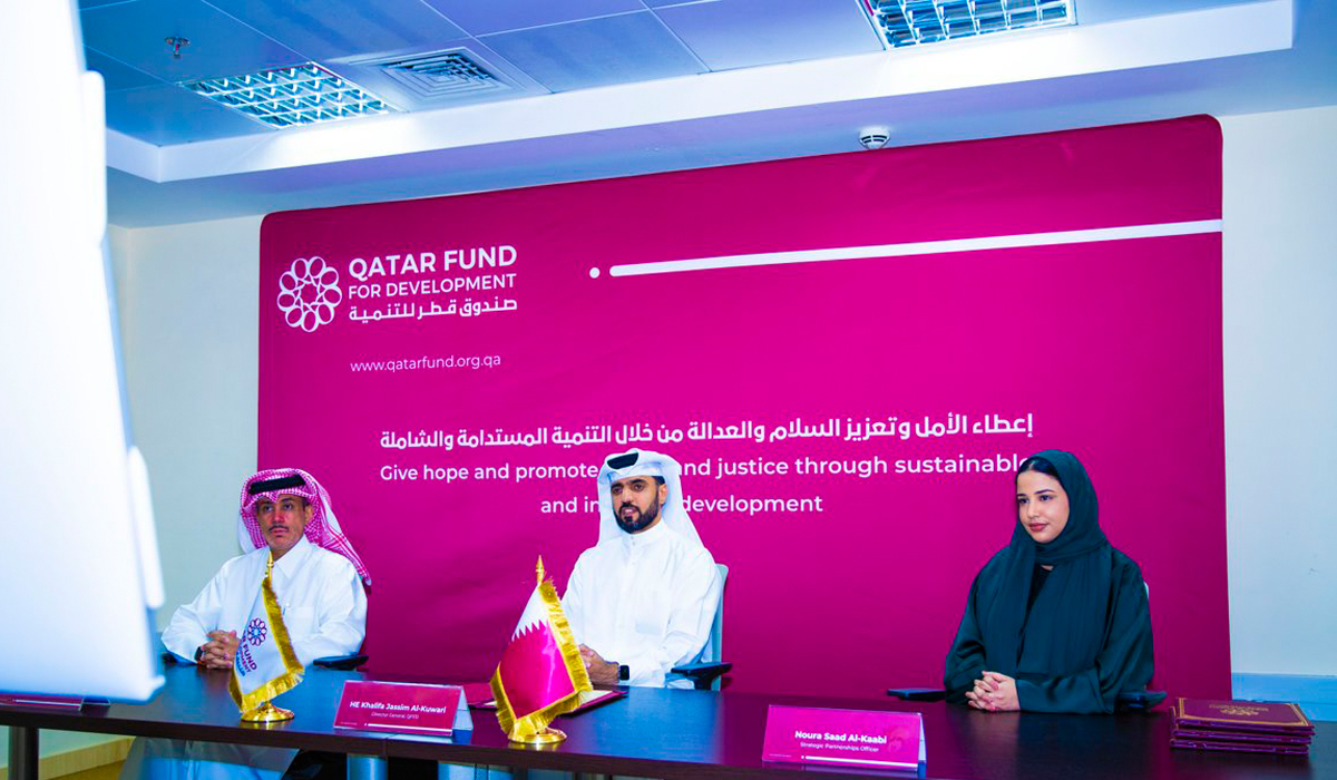 QFFD and UNOCHA Sign Agreements